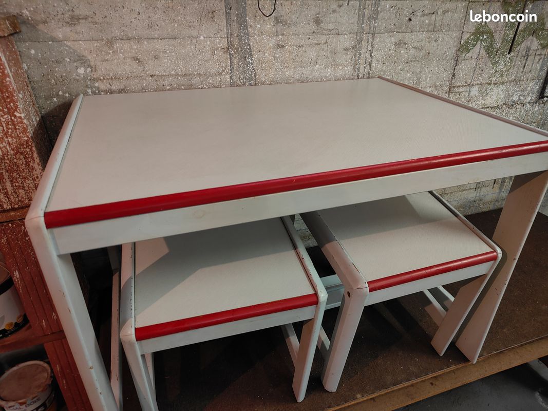Joli petit Bureau Rouge & Blanc, petit prix (image 2)