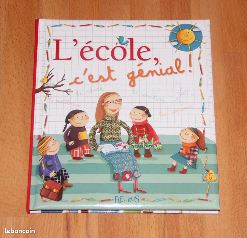 Livre "L'école c'est génial" - FLEURUS - ETAT NEUF - FG (image 1)