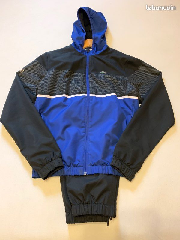 Veste Lacoste Bleu Noir Homme Jacket Bleu Marine Doudoune Capuche