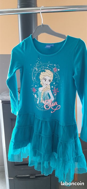 Robe Elsa reine des neiges bleu 10ans (image 2)