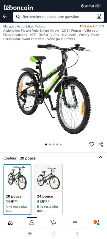 Velo garçon 24 pouces Vélos