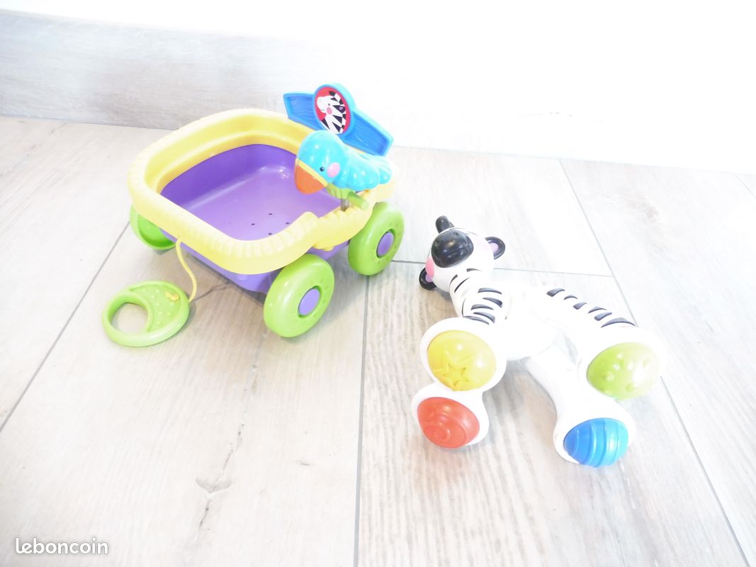 Zèbre et chariot Fisher Price (image 2)