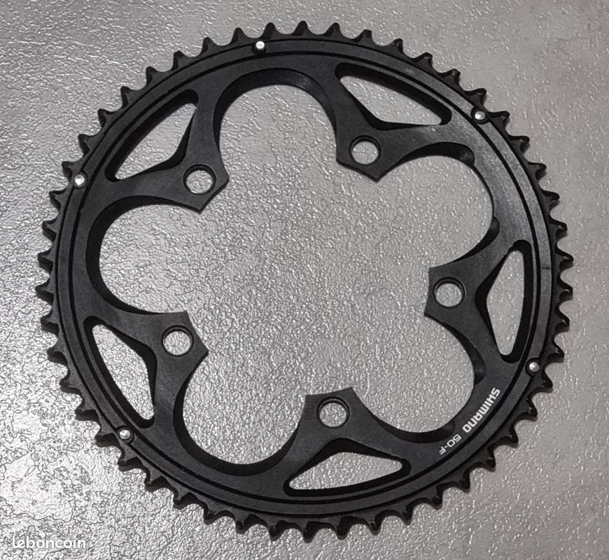Plateau acier VTT Shimano SG-X, 46 dents - Équipements vélos