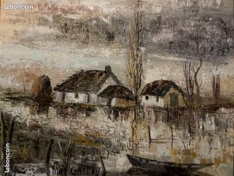 Huile sur toile paysage vendéen (image 1)