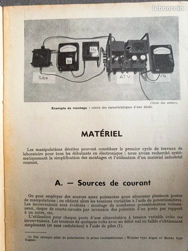 Livre technique vintage d'électronique : « Électronique — Travaux Pratiques » (Fascicule I) par M. Mounic et J. Ricard, publié aux éditions Foucher (Paris) (image 2)