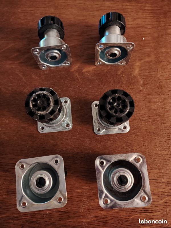 Lot de 6 pieds réglables pour caisson de cuisine / meuble (image 2)