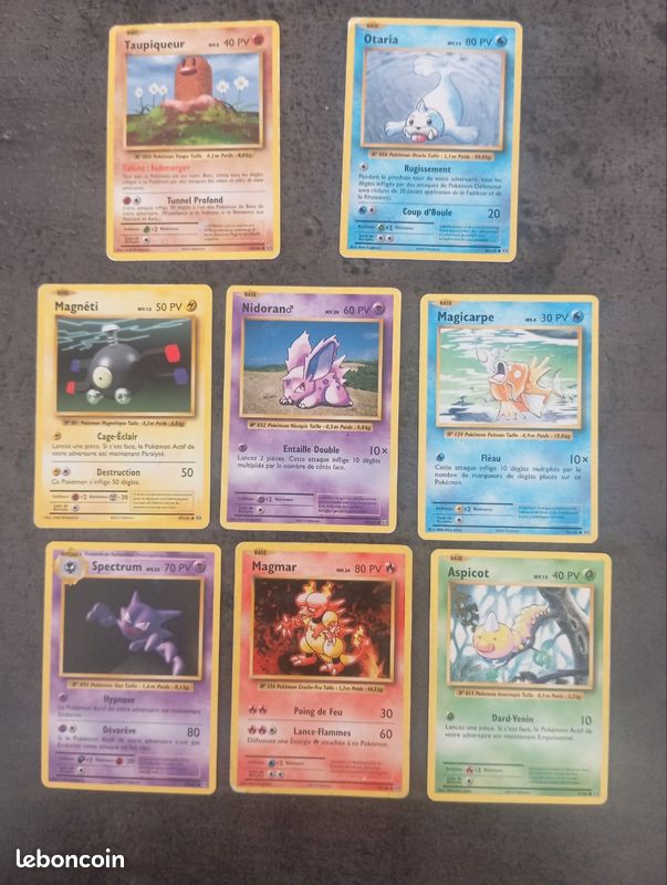 Lot 8 Cartes Pokémon Évolution Sans Doubles (image 1)