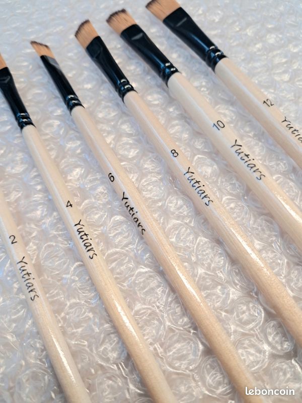 40 Pcs Petits Pinceaux Peinture,pinceaux 13cm Set