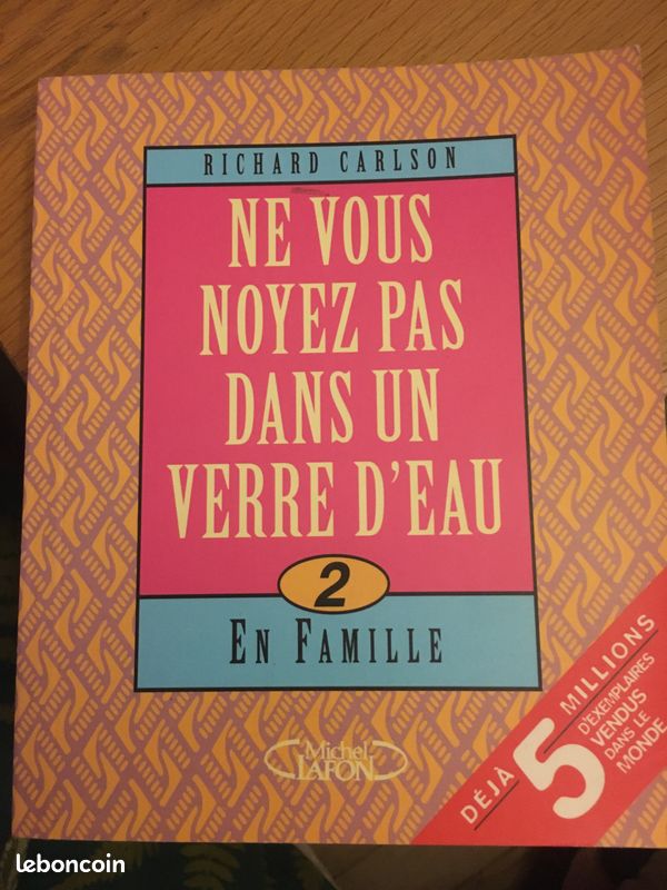 2 Livres ne vous noyez pas dans un verre d'eau en famille (image 1)
