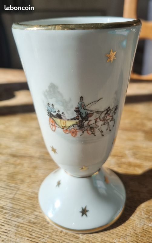 Grand Mazagran Porcelaine Noël signé (image 1)