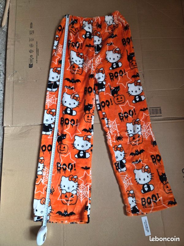 Pantalon de pyjama d'Halloween pour femme Pyjama effrayant Citrouilles fantômes chauves-souris Pantalon de pyjama d'Halloween - France