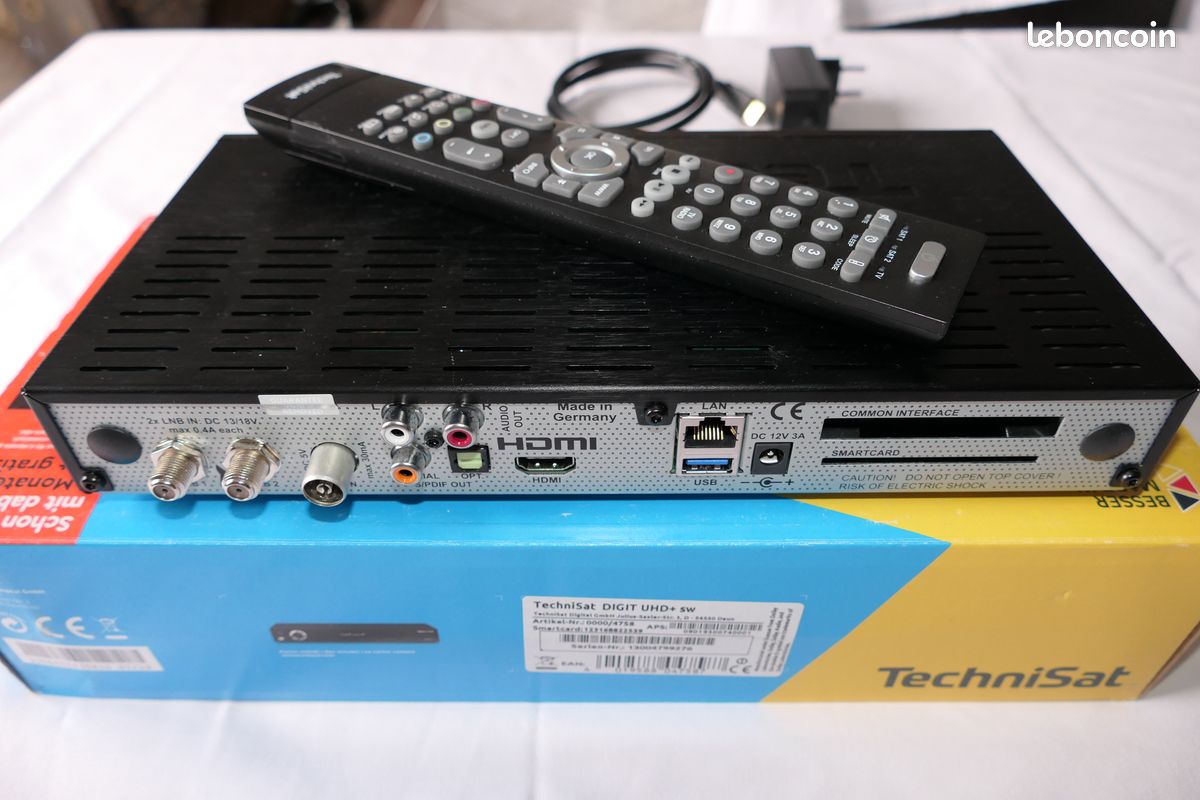 Récepteur Satellite TECHNISAT DIGIT UHD plus avec TNT/ASTRA/EUTELSAT incl. HD plus Carte (image 5)