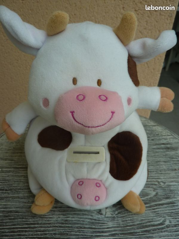 Tirelire vache peluche (image 1)