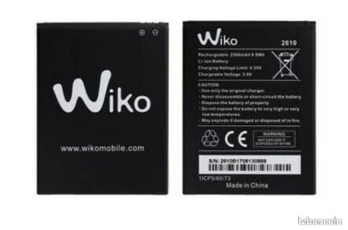 Neuf Batterie de remplacement pour téléphone Wiko Tommy 2/Tommy2, 3.8V, 2500mAh (image 1)