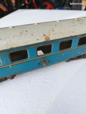 Voiture De Train JEP O Pullman SNCF à Bogies - Tôle 24 Cm - 1951
