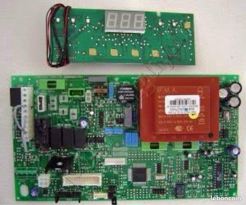 Carte électronique flat 2 prog TH 80L chauffe eau Thermor Atlantic Sauter 029778