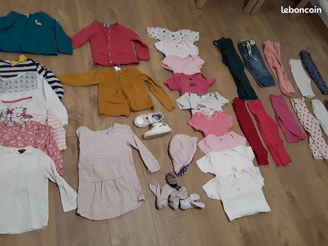 Lot vêtements fille 2 ans mi-saison été (image 1)