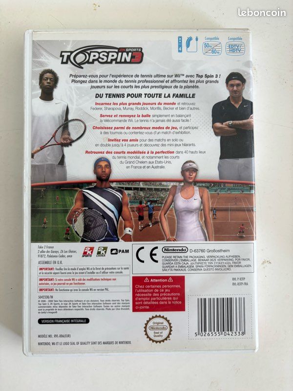 Top Spin 3 Wii (image 2)