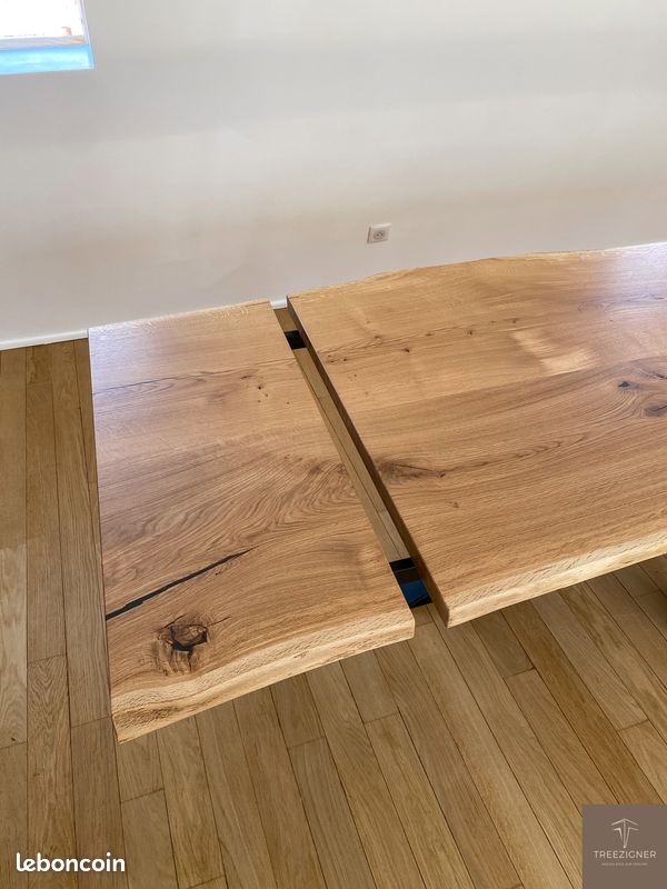 Table à Rallonges Bois Massif Sur Mesure (image 4)