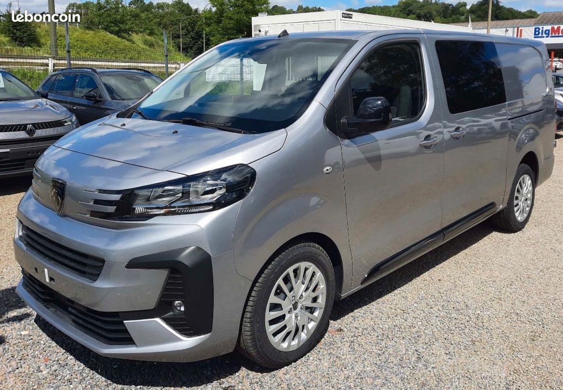 Peugeot Expert Fourgon Cabine Approfondie Facelift XL 2.0 BlueHDI 180 EAT8 Confort 5 PLACES ATTELAGE 2 portes latérales coulissantes vitrées CAMERA DE RECUL (image 1)