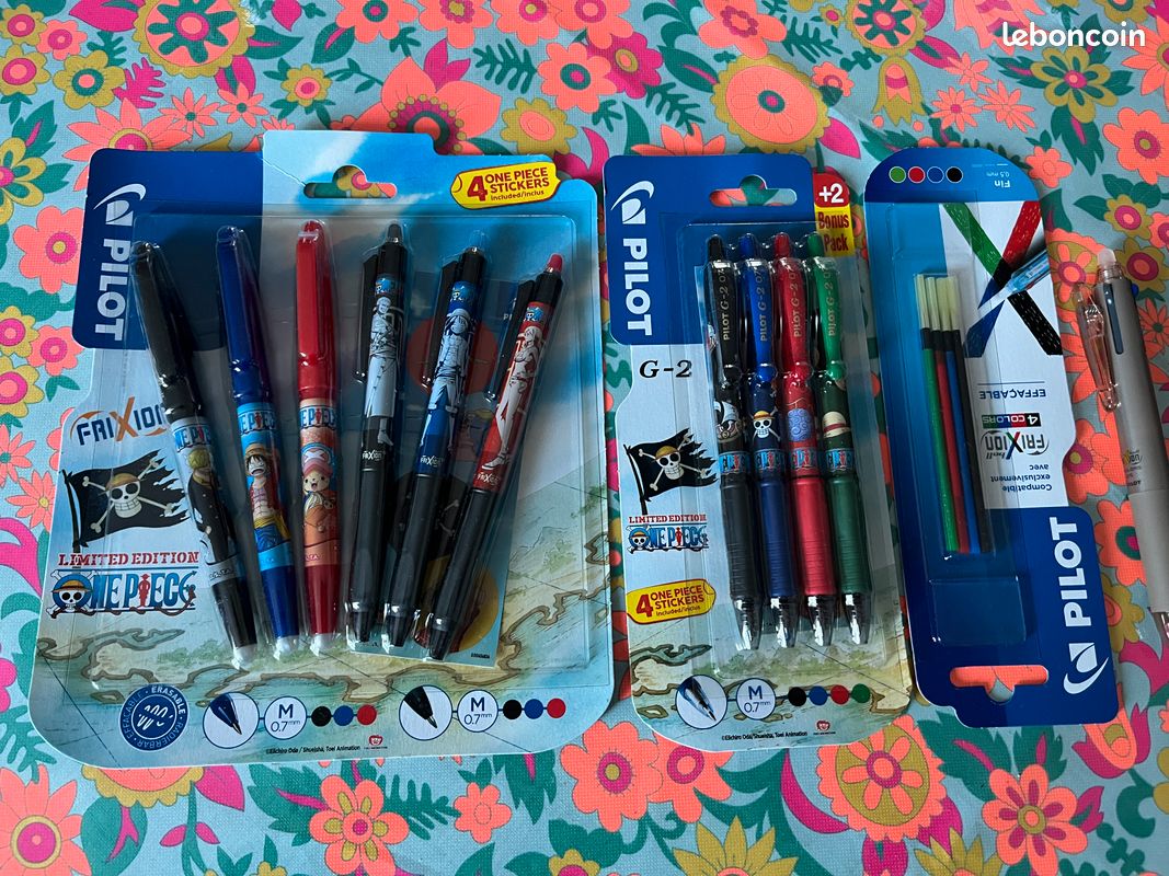 Pack De 2 Stylos Pilot Frixion Bleu - Encre Effaçable Par Friction - Pointe 0,7 Mm - Idéal Pour Prise De Notes, Brouillons