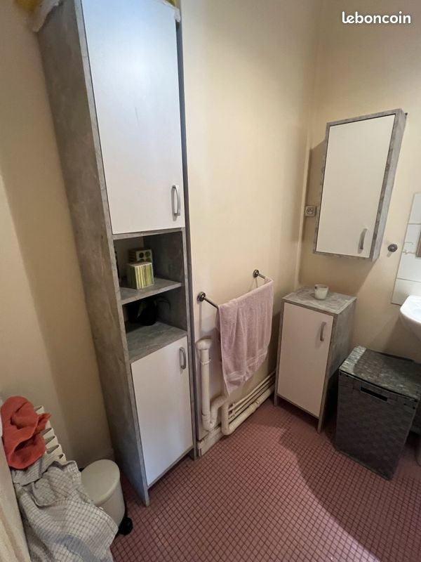 Lot de 3 armoires grises salle de bain (image 1)