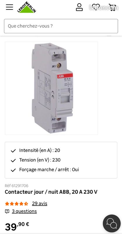 Contacteur jour / nuit ABB, 20 A 230 V (image 4)