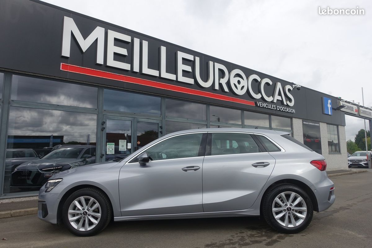 A3 Sportback 30 Tfsi S-Tronic Mhev Virtual cockpit/Cuir Sport Chauffant/Gps Europe/Régulateur/Carplay/1*Main/Garantie 12 mois (image 2)