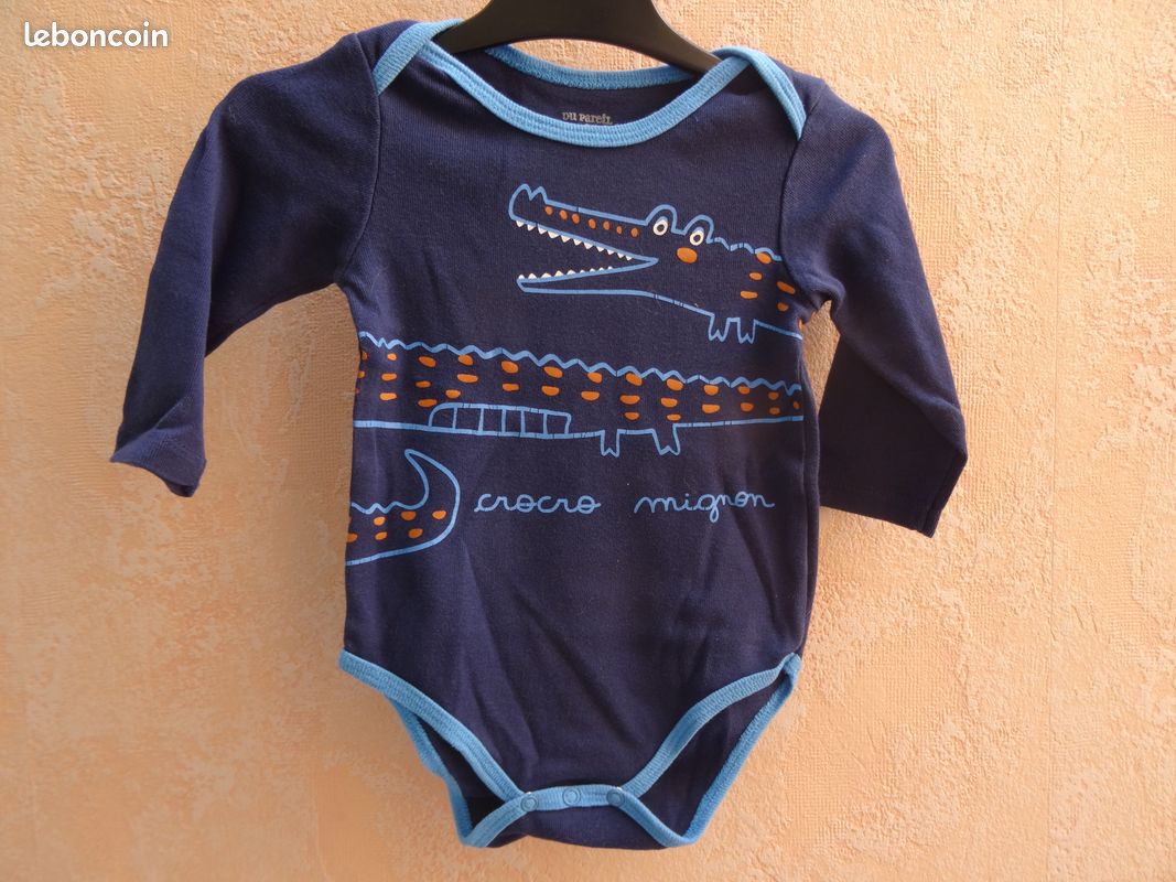 Body mois DPAM motif crocodiles Vêtements bébé - Main Image