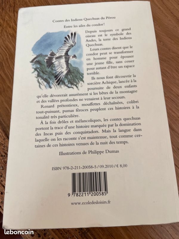 Contes des indiens Quechas du Pérou Monique Sterin (image 2)