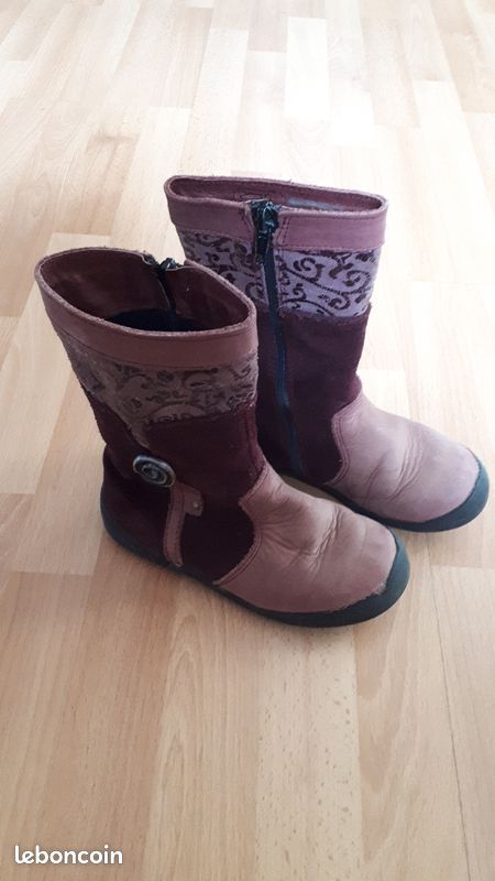 Bottines fantaisie violettes taille 26 Bopy (image 1)