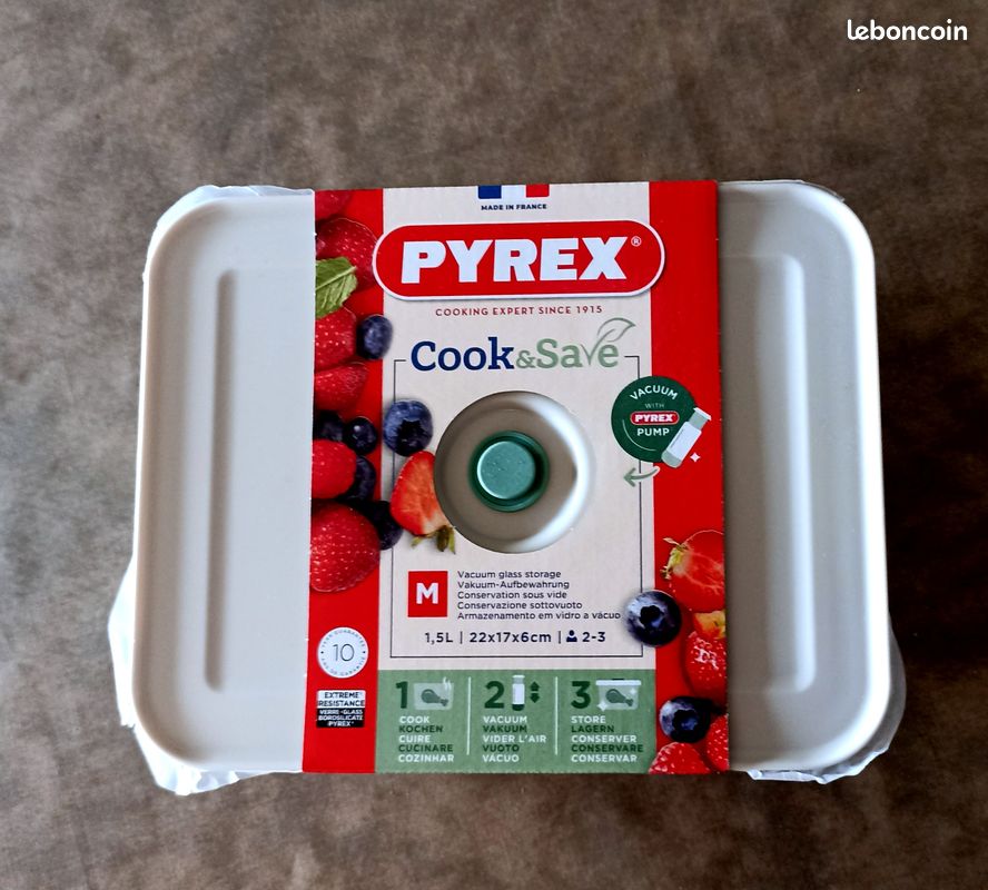 Lot 2 plats Pyrex+ 1 Pompe à vide - NEUFS - Envoi HORS Locker - (image 3)