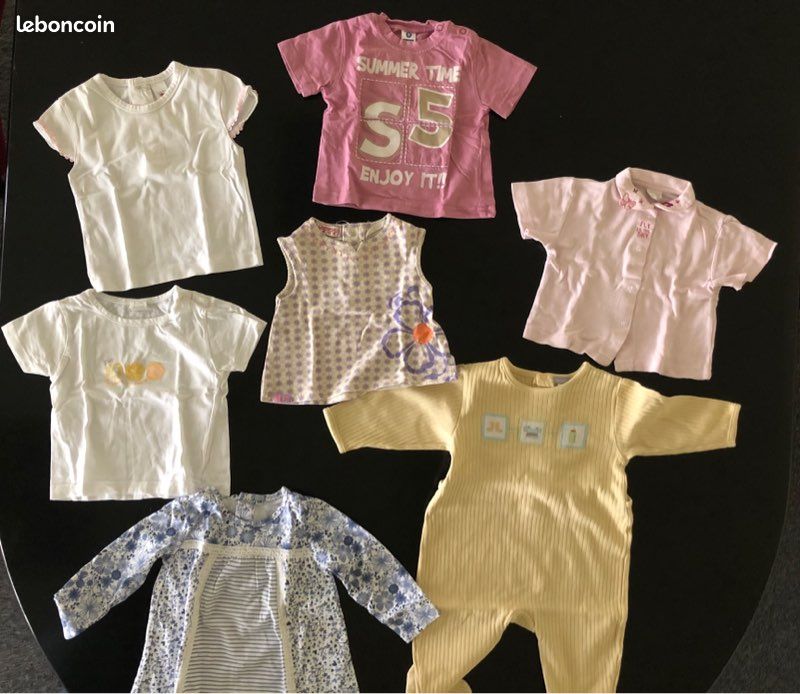 Lot fille été 12 mois (image 1)