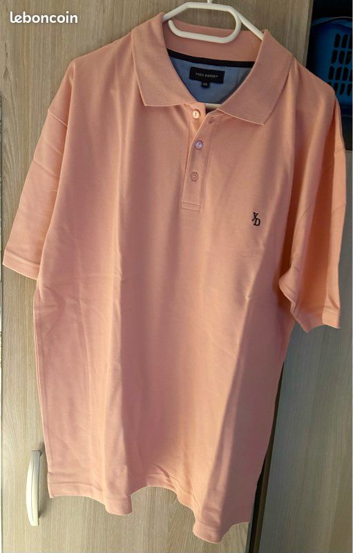 Polo rose saumon homme XXL Yves Dorsey Vêtements