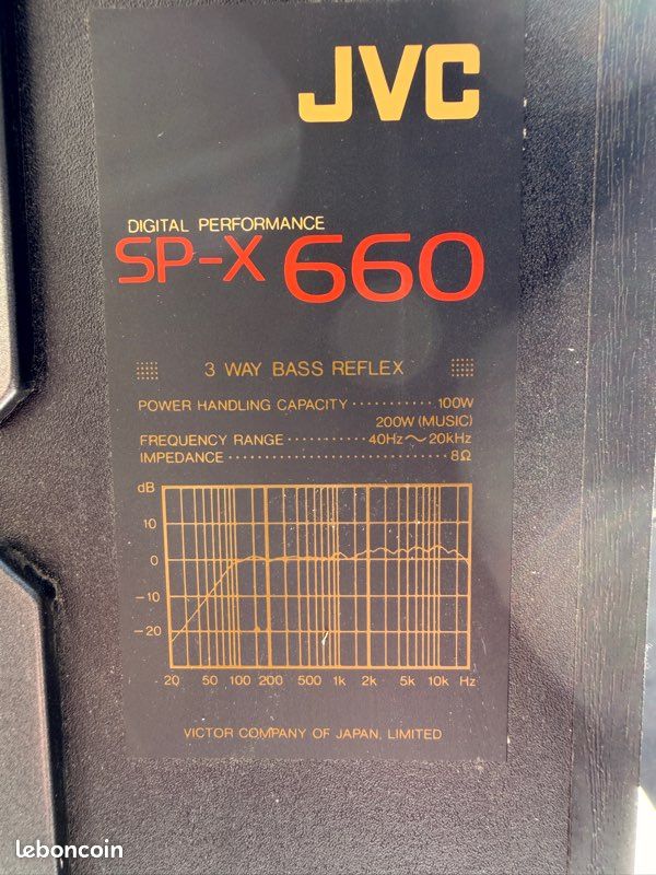 Enceinte JVC / SP-X 660 (image 2)
