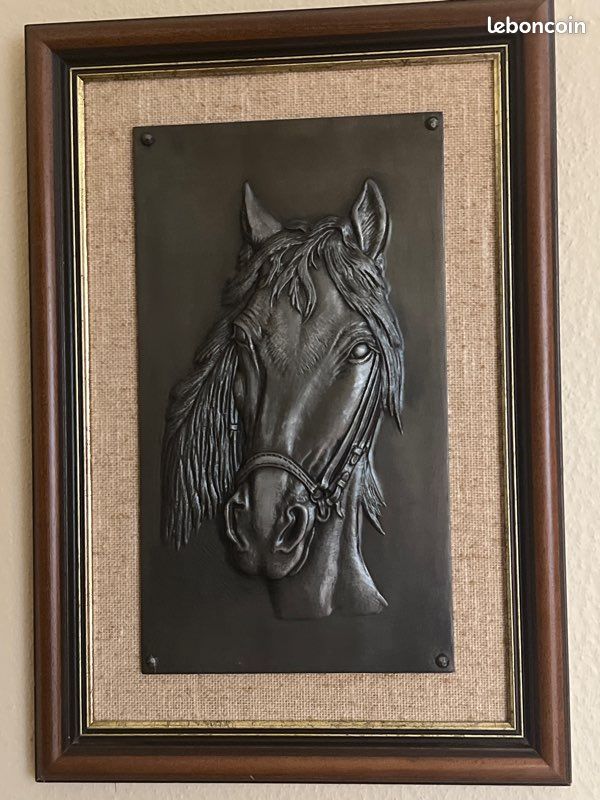 Décoration Murale En étain - Thème Cheval - Deco - Occasion
