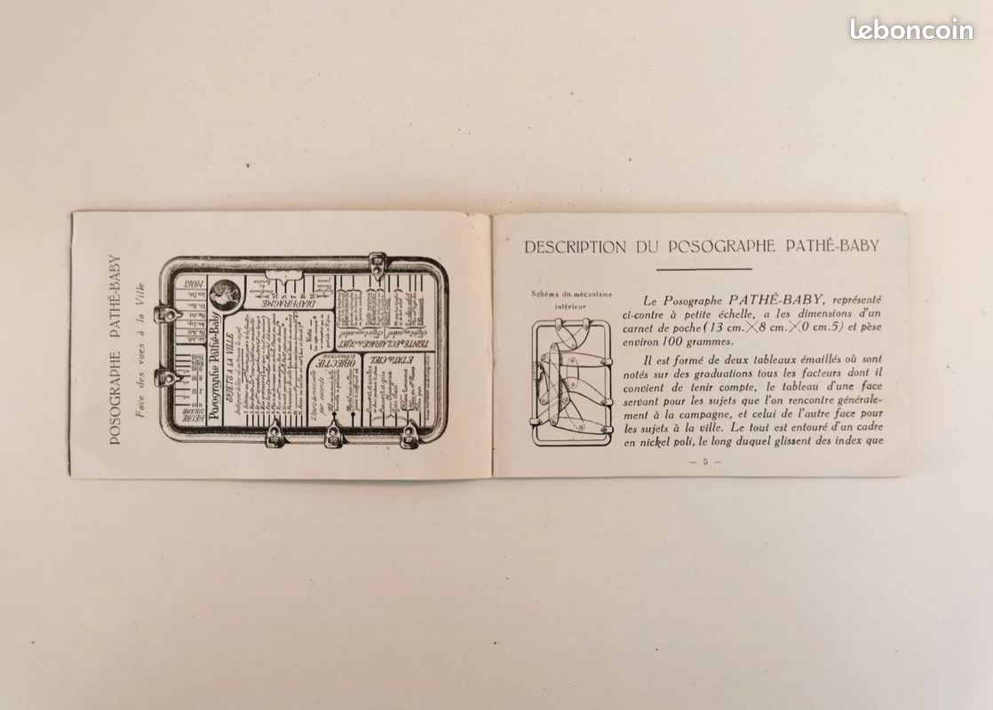 posographe de pathe baby - Compra venta en