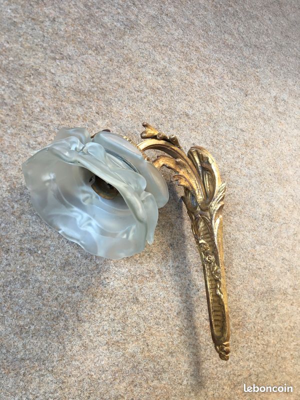 Clips En Métal Doré Avec Pâte De Verre Translucide - Style Années 60 Vintage, Sans Marque, Clips à Pression