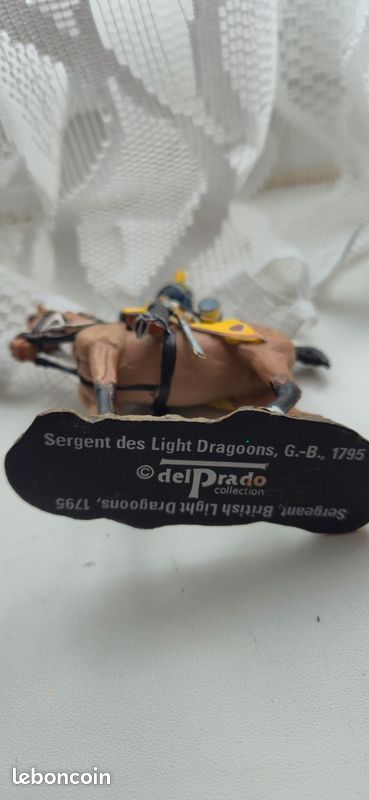 Figurine en plomb, Sergent des Light Dragoons, G.-B., 1795 (image 3)