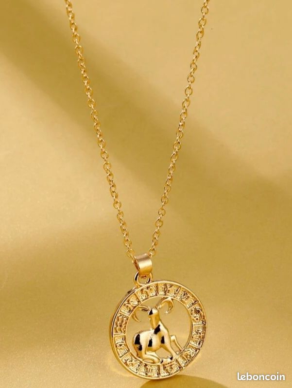 Collier avec pendentif signe astrologique ♈ Bélier (image 2)