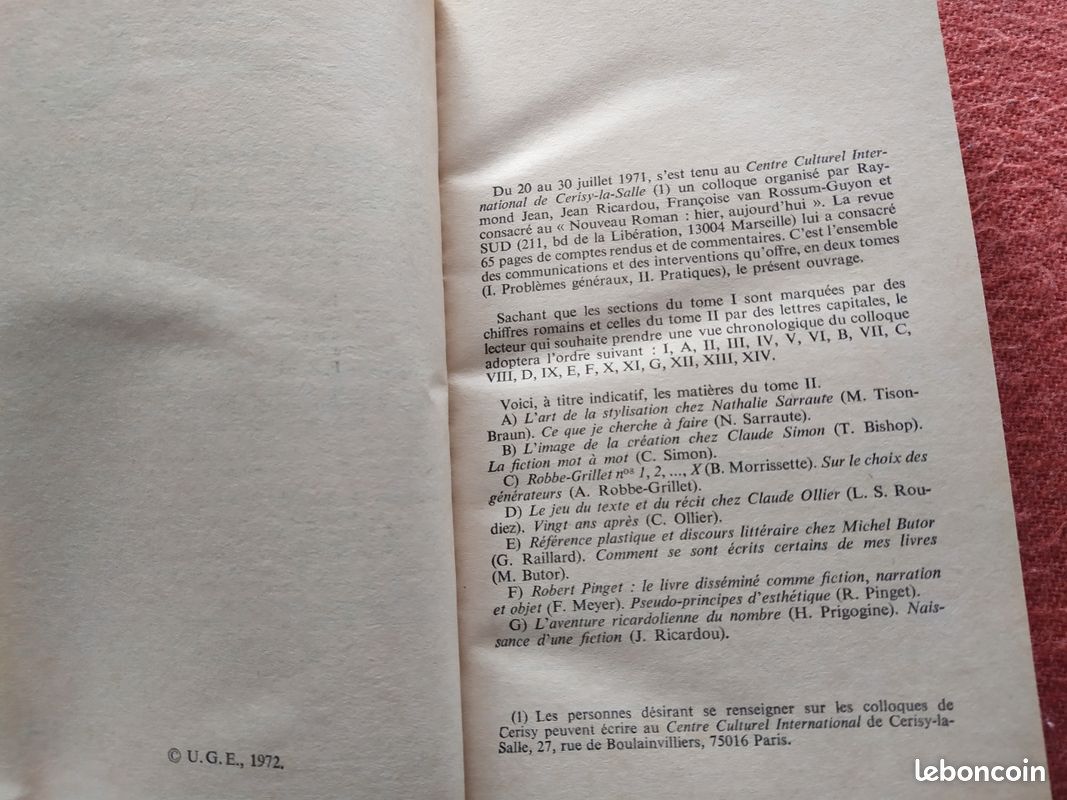 Livres, Nouveau Roman, problèmes et pratiques (image 5)