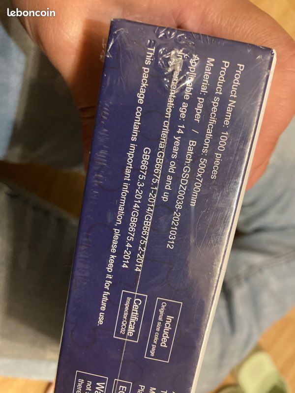 Puzzle 1000 Pièces 70 x 50 cm (image 2)