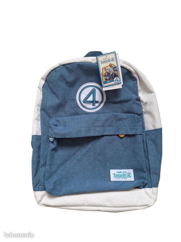 Sac à Dos Garçon Movie Bleu 25x27cm - Neuf Avec étiquettes, Fermeture éclair