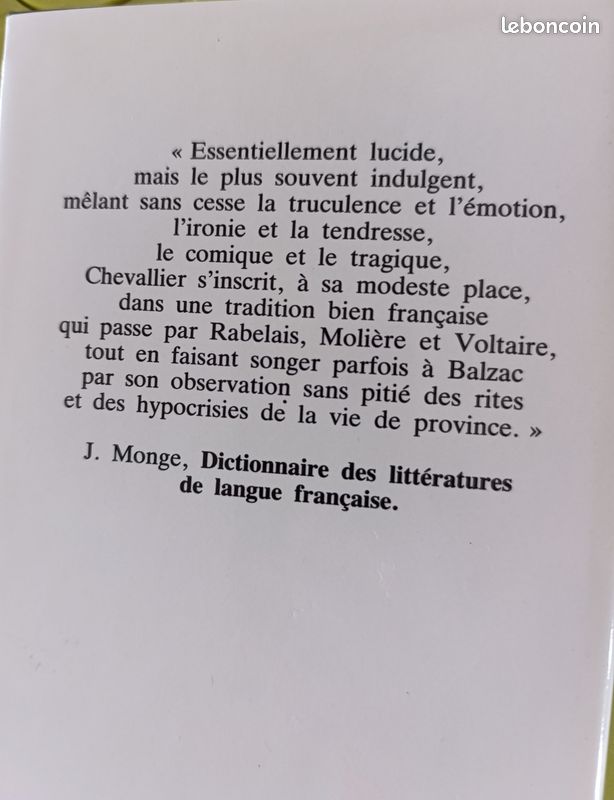 Livre Gabriel Chevallier Clochemerle (image 3)