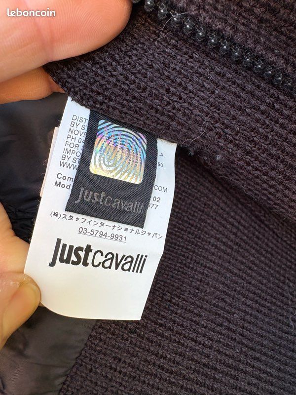Doudoune Femme Just Cavalli - Taille 42 (S), Bleue, Neuve Avec étiquettes