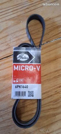 Pièce Auto Rechange Courroie Micro-V GATES 6PK1640 - Courroie Pièce Auto Rechange Courroie Micro-V GATES 6PK1640 - Courroie