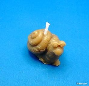 Bougie "Escargot' en Cire d'Abeille (image 1)