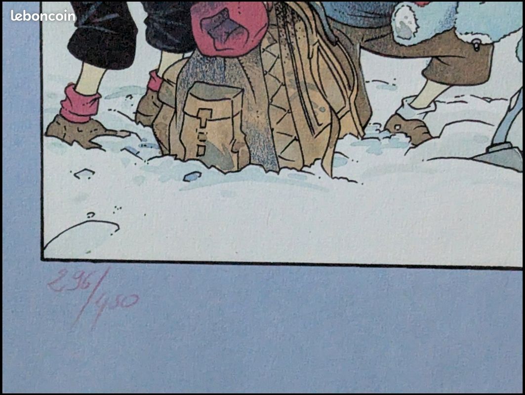 Sérigraphie Tintin Au Tibet – Hergé – Œuvre D'art Neuve Sans Marque