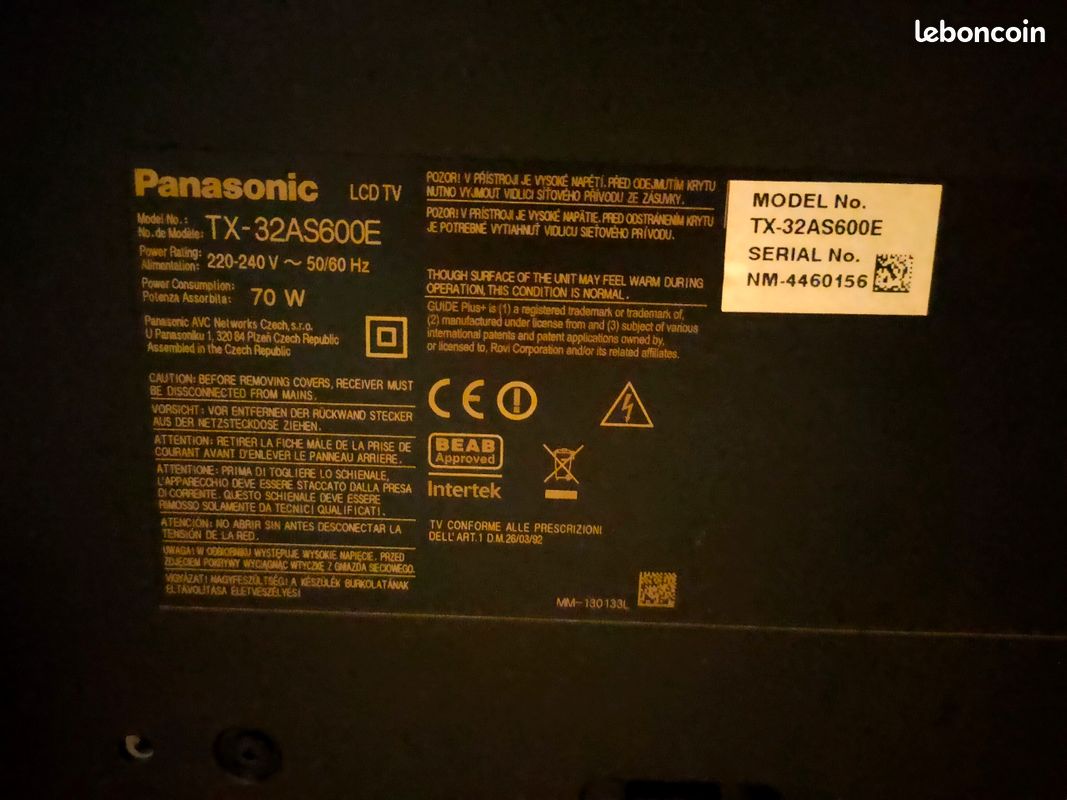 Télévision panasonic (image 2)