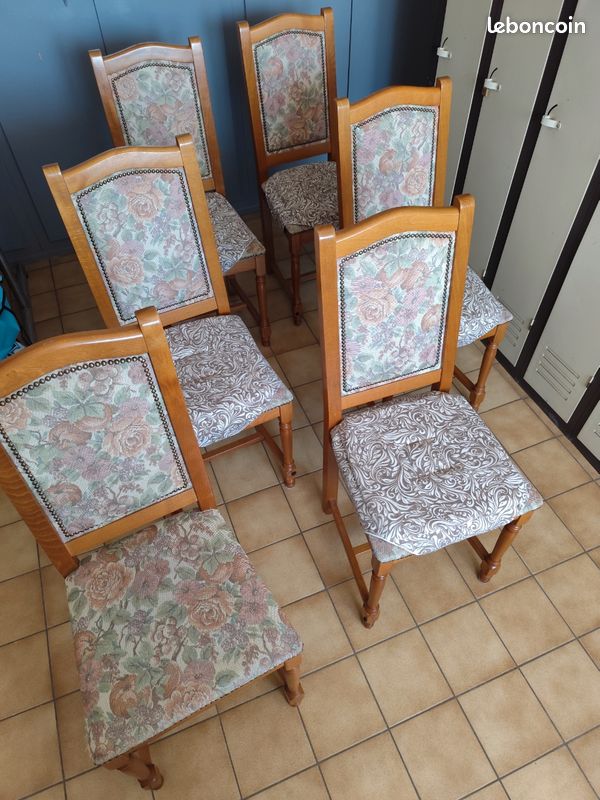 Lot de 6 chaises en bois massif (image 2)